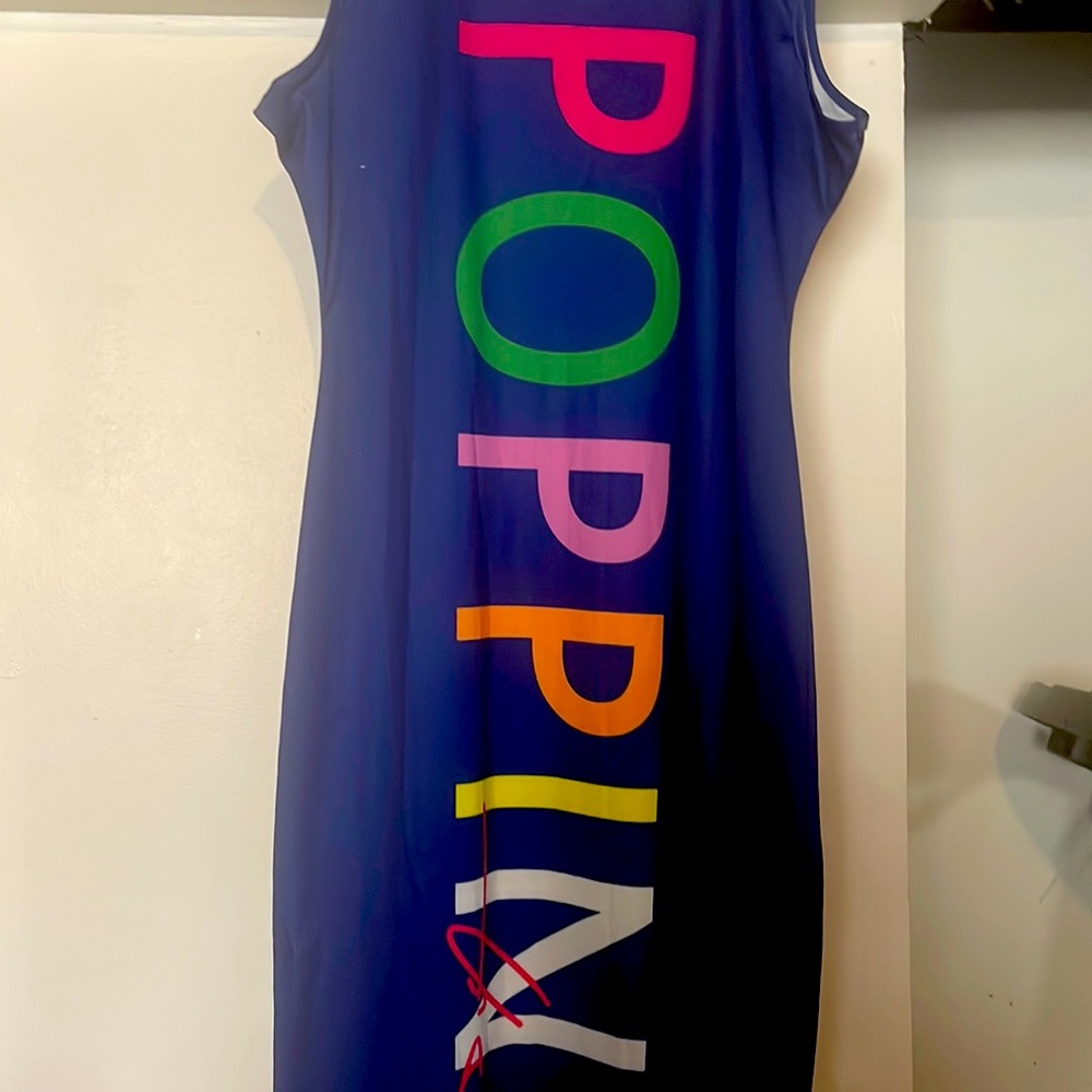 Sleeveless Long fitted dress size Large